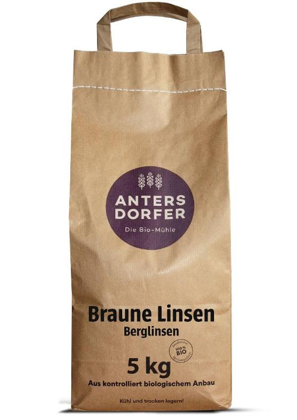 Produktfoto zu Braune Linsen (Berglinsen) 5kg