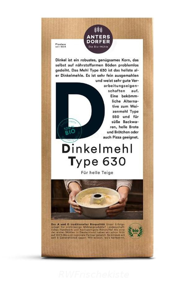 Produktfoto zu 6er  Dinkelmehl Type 630 1kg