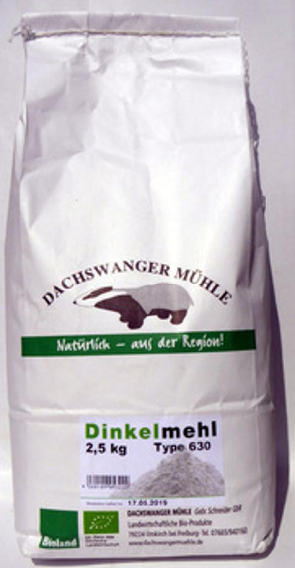 Produktfoto zu Dinkelmehl 630 2,5kg