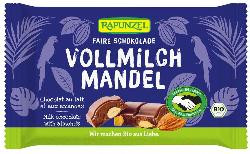 Produktfoto zu Vollmilch Schokolade mit ganzen Mandeln