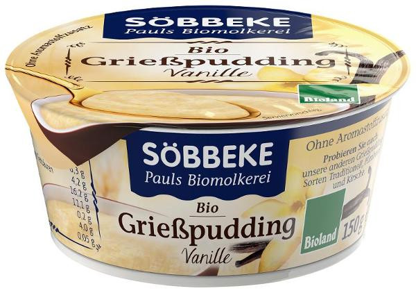 Produktfoto zu Grießpudding Vanille Becher