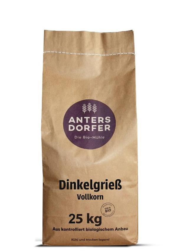 Produktfoto zu Dinkel Grieß  (Vollkorn) 25kg