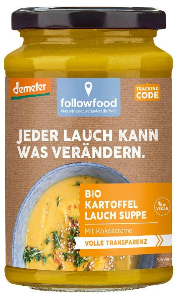 Produktfoto zu Kartoffel Lauch Suppe vegan